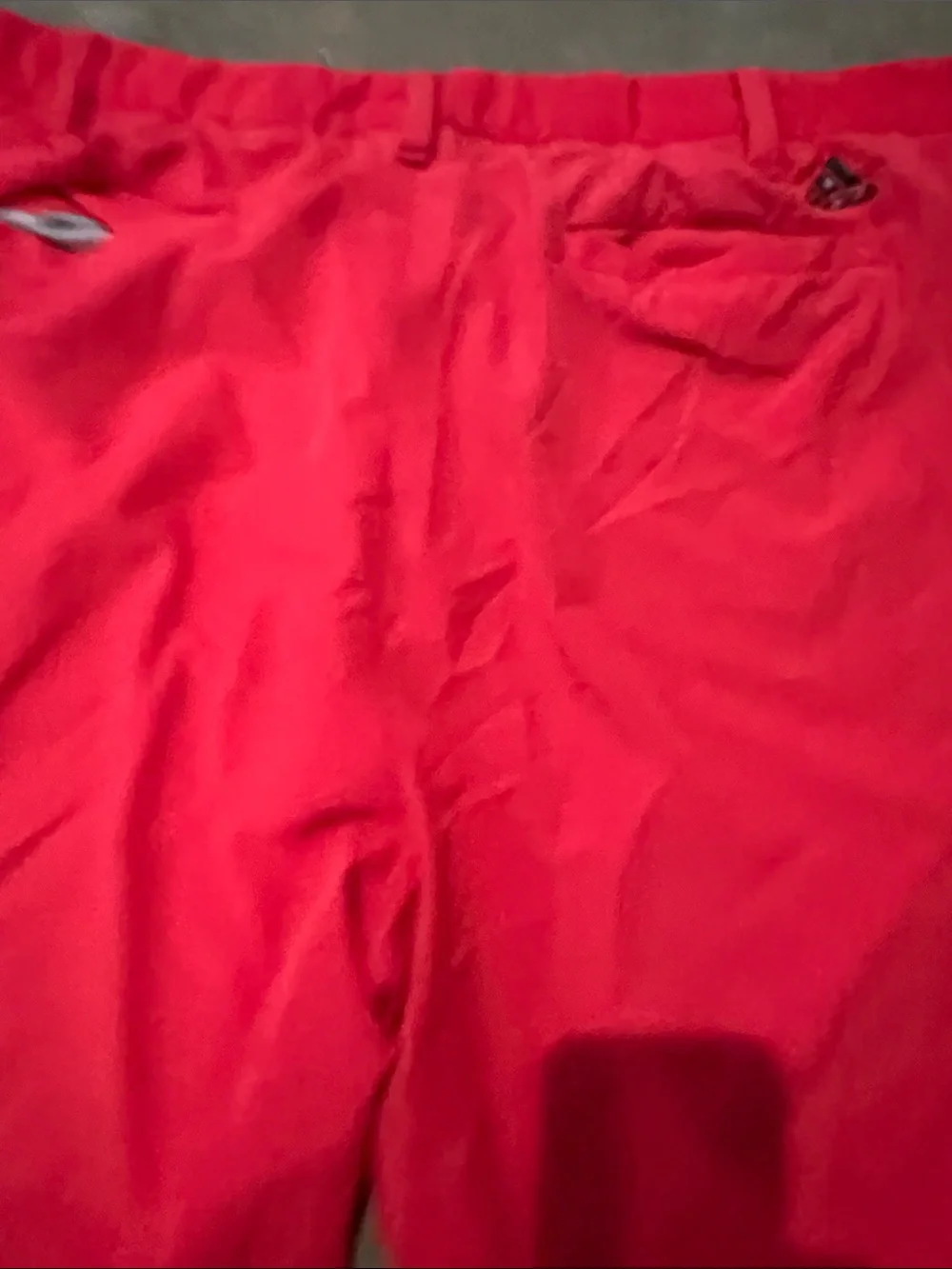 adidas Men's Bright Red Flat-Front Performance Shorts